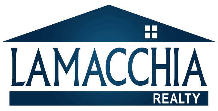 Lamacchia Realty real estate logo blue