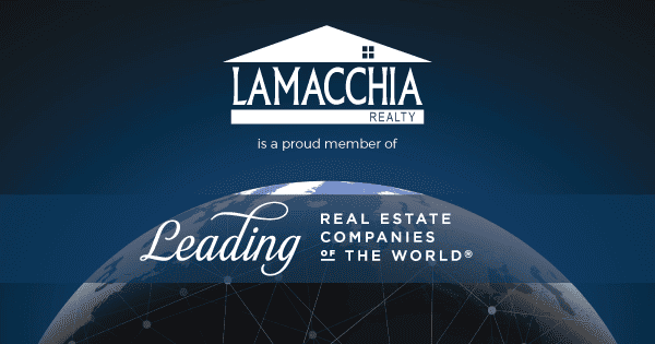 Leading Real Estate Companies of the World branded graphic with earth and dark bg